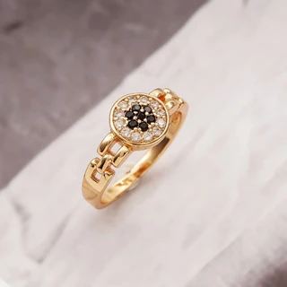 Cincin Titanium Wanita Emas Muda Anti Karat